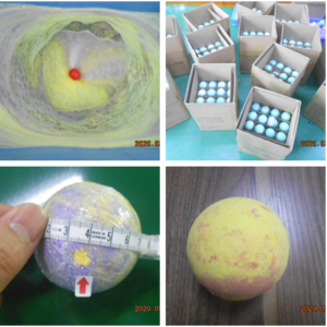 Bath Ball Final onsite aql random Inspection qc in kunshan city
function check