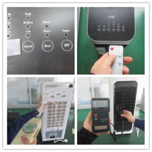 Multifunctional Fan final psi inspection in yuyao, ningbo city- function test