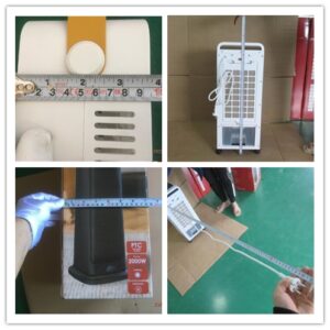 Multifunctional Fan final psi inspection in yuyao, ningbo city- data measurement