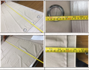 Pre shipment inspection in Nantong for window curtain in jiangsu province
size measurement
