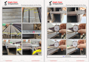 Tianjin Steel Factory Inspection Quality QC Check for pipe tube plate measurement