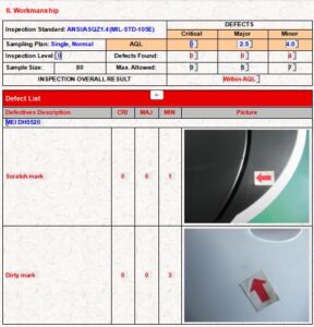 ZheJiang AQL quality inspection check onsite psi for Dehumidifier defective list