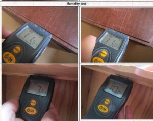 Wooden box AQL psi quality inspection check in dongyang yiwu city   moisture content test