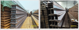 Wide Flange Beam Quality Inspection QC Check in Ma'anshan City, Anhui Province