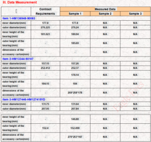 Chongqing Bearing Inspection Service Quality QC Check