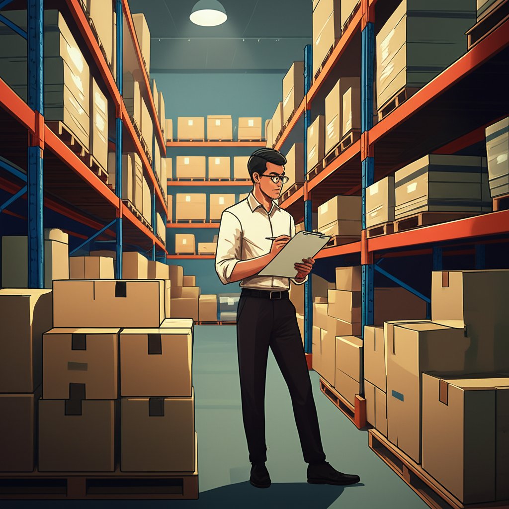 quality inspection of goods in a chinese warehouse