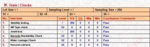 Glass set AQL qc quality inspection check in ShuoZhou city testing
