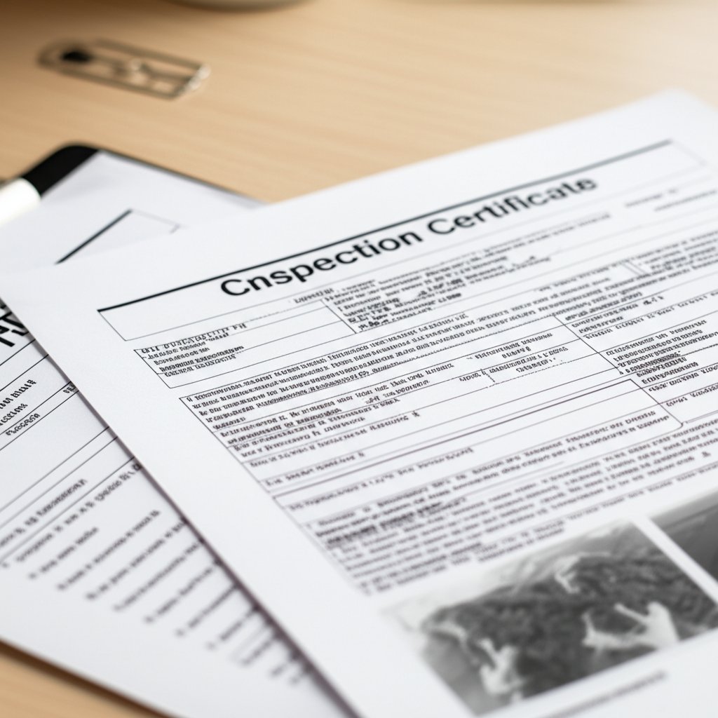 clear inspection certificate and report supporting informed shipment decisions