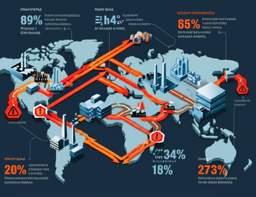 tariffs disrupt supply chain connections causing delays and operational challenges