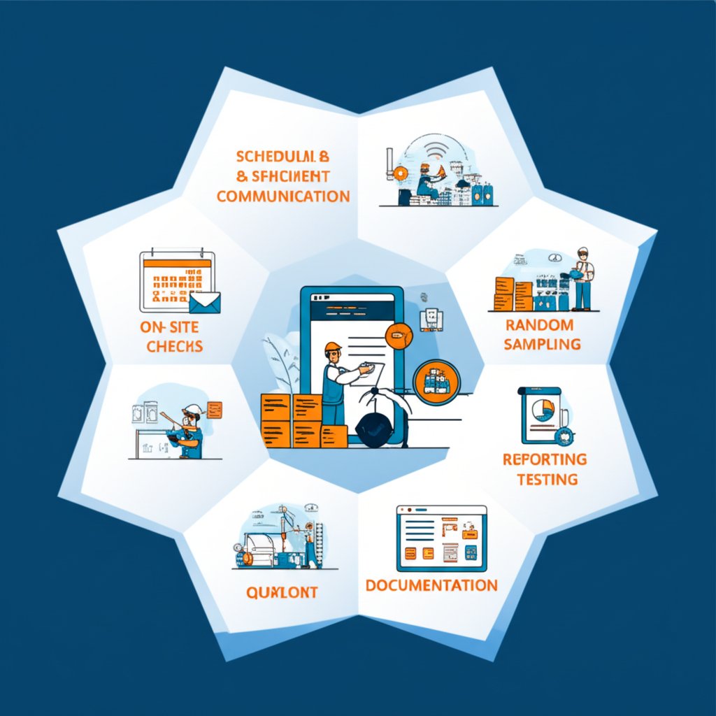 visual overview of the pre shipment inspection workflow in china