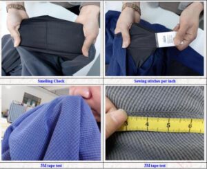 Clothes final quality control in jinjiang quanzhou fujian- function testing