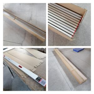 Aluminium Trapezoid/ Rectangular screeding level tool qc inspection check in shenyang,liaoning-- packing test